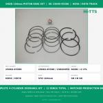 104mm Diesel Engine Piston Ring Set OE 23040-45500 Complete 4 Cylinder Overhaul Kit for D4DD HD65 HD78 Truck for sale