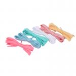 120cm Length Custom Flat Polyester Shoelace With Plastic Tips For Pants for sale