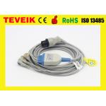 Reusable 5 Leads ECG Trunk Cable With snap For Mindray Patient Monitor for sale
