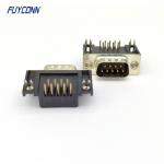 9 Pin Right Angle Male D-sub Connectors 9 Way DB Connector (8.08mm) for sale