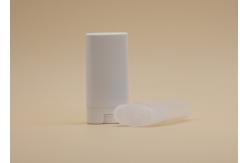 China Transparent Oval Lip Balm Containers Screw On Cap OEM / ODM Stable Performance supplier