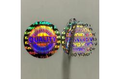 China Hot Melt Adhesive Custom Security Stickers With Digital Printing Technology supplier