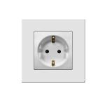 16 amp Schuko Wall Socket Champagne Color Vertical conjoined frame for sale