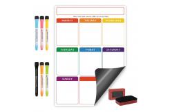 China Soft Whiteboard Magnetic Calendar Planner A4 A3 Dry Erase Weekly Planner supplier