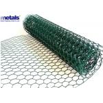 PVC Coated Hexagonal Wire Mesh Netting 1 Inch For Chicken Coop