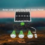 3pcs*3W Solar Powered Led Wall Light With Phone Charger