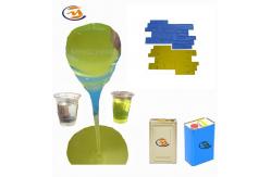 China Clear Yellow Two Component Liquid Polyurethane Rubber For Concrete Stamping Mold Making supplier