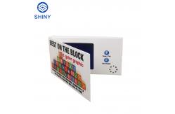 China Cote 7.0 Inch Lcd Screen Invitation Video Card With Gold Foil supplier