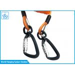 Tool Safety Lanyard 3m Coil Spring Lanyard With Carabiner Custom for sale