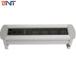 double universal power interface used in office room  manual flip up socket  MK6204