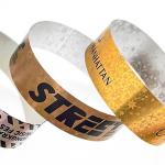 Event Concert Holographic Personalized Wristbands Glitter Style for Adults and Kids for sale