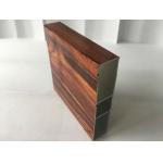 Unique Emulation Wood Finish Aluminium Profiles Composite Panel Rectangle Shape