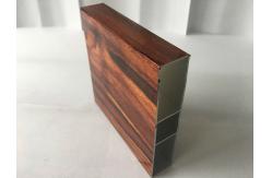 China Unique Emulation Wood Finish Aluminium Profiles Composite Panel Rectangle Shape supplier