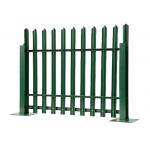 Park Green Color Pvc Security Palisade Fence Pales , Wire Mesh Fence for sale