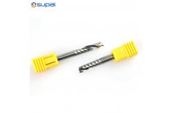 China Single Flute Spiral End Mill Cutter CNC Milling Cutter For Acrylic PVC supplier