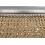 Gold Color Chain Link Curtain Anodized Aluminum Decoration For Doors for sale