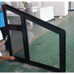 Vinyl PVC Double Glazed Windows Casement Trapezoidal Swing Open For House for sale