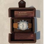 Mechanical Wrist Watch Packaging Box Double Open SGS Certification