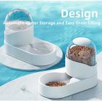 Pet Feeder and Waterer Cat Dog Gravity Food Bowl Set for sale