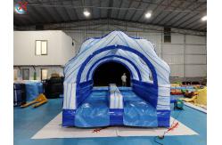 China Commercial Inflatable Slip Slide Inflatable Water Double Slides For Outdoor supplier