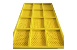 China Round Polyurethane screen panel mat self cleaning vibrating screen mesh 10mm aperture supplier