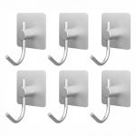 Waterproof Adhesive Wall Hooks Aluminum Towel Hooks for Kitchen and Bathroom for sale