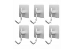 China Waterproof Adhesive Wall Hooks Aluminum Towel Hooks for Kitchen and Bathroom supplier