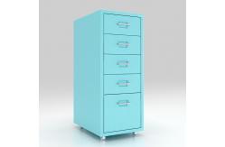 China Home Under Table 5 Drawers Mobile Metal File Cabinet supplier