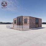 Earthquake Grade 8 Double Wing Steel Structure Container Prefab House for sale