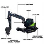 2200 Rpm Small Wheeled Excavator Two In One Power Wheel Excavator for sale