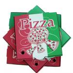 Rigid Boxes Customized Pizza Box Size Biodegradable Fast Food Grade Corrugated Paper Packaging Box for sale