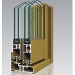 Powder Painted 6063-T5 Aluminum Window Extrusion Profiles With  tapping