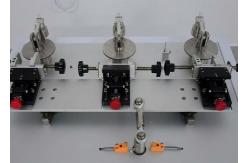 China Three Station Plug Insulation Sleeve Abrasion Test Apparatus Pressure Load 4N IEC 60884 supplier