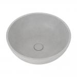 Counter Top Table Concrete Wah Basin Light Cyan Gray Round Shape for sale