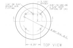 China 3B15-375 1 /4-18 NPTF Air Fitting Durable Triple Convoluted Air Bag supplier