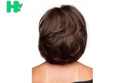 China Girls Synthetic Short Curly Afro Wigs Body Wave With Natural Black supplier