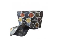 China Custom Tea Packaging Bag Stand Up Mylar Plastic Bags With Zipper Top supplier