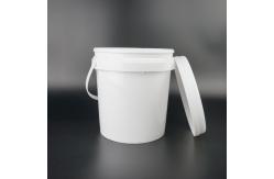 China Virgin Multi Purpose PP Plastic Paint Bucket Empty 1Gallon With Handle supplier