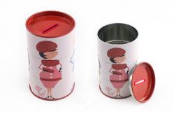 China Three Part Easy Rotate Custom Tin Cans CMYK Printing supplier