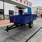 3T Farm Tractor Trailer Agricultural Machinery Blue Colour 2 Wheel for sale