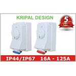 16A 32A 63A 125A Interlocked Switched Socket Outlet Industrial Power for sale