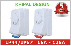 China 16A 32A 63A 125A Interlocked Switched Socket Outlet Industrial Power supplier