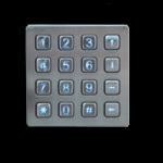 Vandalism Proof Industrial Numeric Keypad , Stainless Steel Keyboard