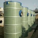 Integrated Precast Sewage Pump Station Material On FRP With Elevator And Piping for sale