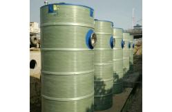 China Integrated Precast Sewage Pump Station Material On FRP With Elevator And Piping supplier