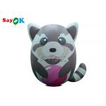 Customized Pvc Lovely Realistic Inflatable Raccoon Model for sale