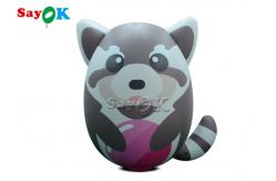 China Customized Pvc Lovely Realistic Inflatable Raccoon Model supplier