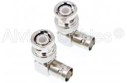 China Right Angle BNC Connectors for HD SDI BNC Cable One Set supplier