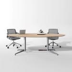 70.8 Incn Office Conference Table 4 Person Oval Boardroom Table for sale