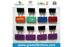 China olorful Rectangle Plastic Sheet W/Custom Logo Office Binder Clips supplier